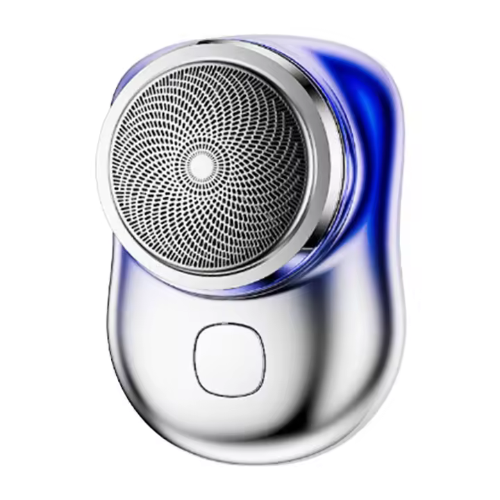 Hombres Barba Trimmer Portátil Compacto Recargable Barba Cortador Mini Pocket Trimmer Azul - 1