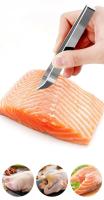 Aguja De Pescado De Acero Inoxidable 430 Pinzas De Aleta Herramientas De Cocina Para Retirar Huesos De Pescado Y Remover Gadget Ecológico - details 1