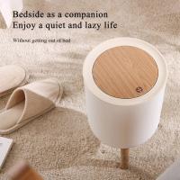 Cesta De Basura Ecológica De Madera Con Cubierta De Presión Para Cocina Baño Y Toilette Contenedor De Basura De Plástico Rectangular Herramientas De Limpieza Del Hogar - details 8