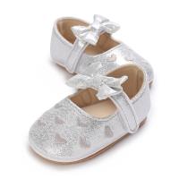Zapatillas De Bebé Recién Nacido Para Niñas Oro Plata Corazón Suave Primera Caminadora Princesa Suela Dura Crib Shoes 0-18M - details 3