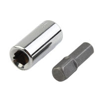 Adaptador De Destornillador Hexagonal a Impulso Para Herramienta De Impacto O Taladro 1/4 Pieza Individual Parte Del Herramienta Cuadrada - details 2