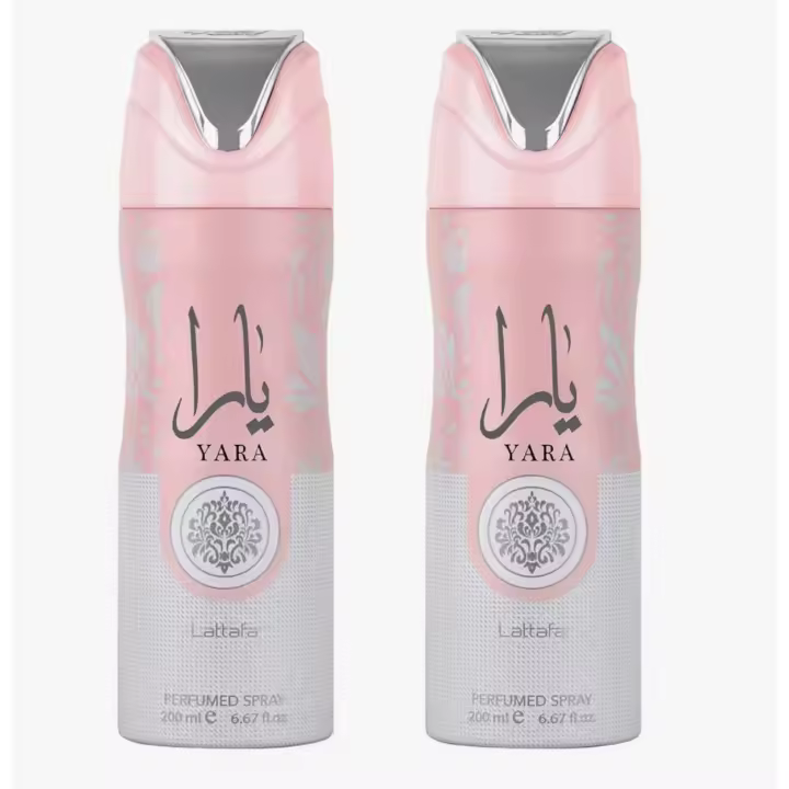 Lattafa Pack de 2 Perfumes en Spray Yara 200ml - Aroma Duradero - Marca Lattafa - 1