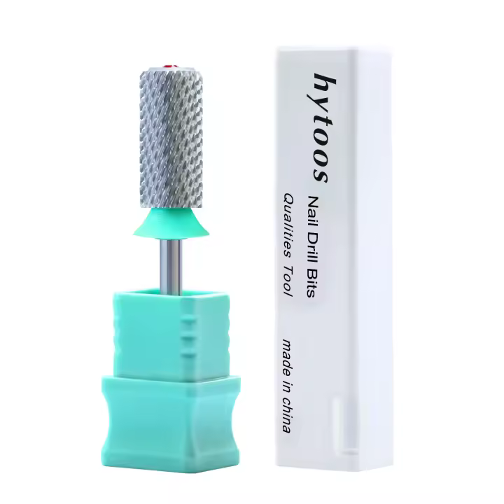 HYTOOS Bit De Uña De Carburo De Tungsteno Acrílico Cromado 6.6mm Barra De Cristal Top 2 Maneras Manicura Efile Eliminación De Gel - 1
