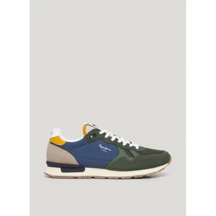 Pepe Jeans Brit Camp Zapatilla Hombre verde/azul - 1