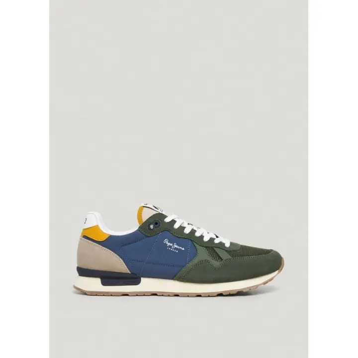 Pepe Jeans Brit Camp Zapatilla Hombre verde/azul - 1