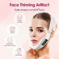 Masajeador Facial EMS Levantador De Pecho Doble V Con Luz Roja Y Azul LED Dispositivo De Cuidado De La Piel Para Adelgazamiento Y Tonificación Facial - details 2