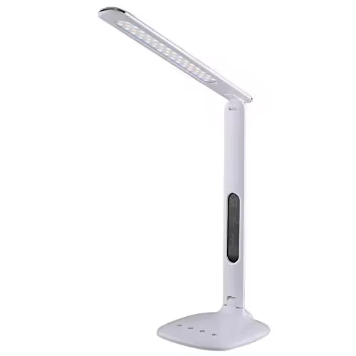 LAMPARA LED DE MESA 8W ALUMINIO COLOR BLANCO - 1