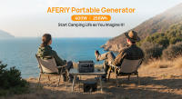 AFERIY P040 Estación de Energía Portátil, Generador Exterior de 400W 256Wh, 5 Salidas, Carga Completa en 1.2H, Batería LiFePO₄ de 3500+ Ciclos - details 1
