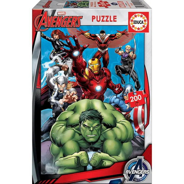 Educa - Puzzle  Avengers. Puzzle 200 Piezas Marvel. Medida montado: 40 x 28 cm.+ 6 años Educa15933 - 1