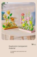 Modelo De Bloque De Construcción Simulación De Flor Decoración De Escritorio Juguete De Moda DIY Regalo Para Amantes Y Niñas - details 4