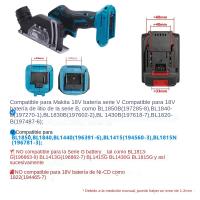 Mini Amoladora De Ángulo Eléctrica Recortadora Circular Sin Cable 3 Pulgadas Herramienta De Corte Compatible Con Batería 18V De Makita/Dewalt Para DIY En Madera - details 5