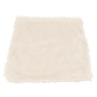 Funda De Cojín Suave De Peluche 41x41cm Color Sólido Cálido Para Sala De Estar Y Dormitorio Decoración De Sofá Removible Y Lavable - details 9