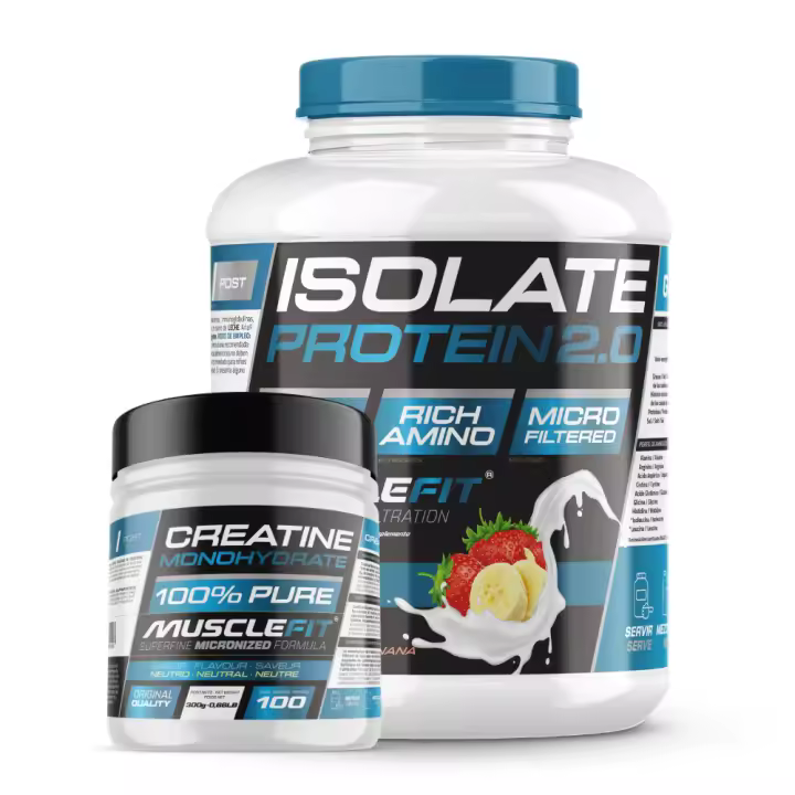 Pack Proteina ISO 2000g + Creatina 300g - Musclefit  MuscleCult  Aumento Muscular - 1