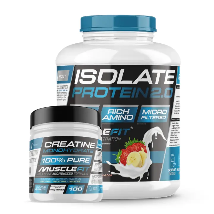 Pack Proteina ISO 2000g + Creatina 300g - Musclefit  MuscleCult  Aumento Muscular - 1