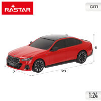 RASTAR coche radiocontrol BMW i5 rojo escala 1:24 con diseño oficial BMW, suspensión independiente, carrocería moldeada y mando 2.4 GHz para niños y coleccionistas - details 3