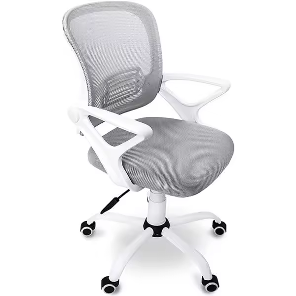 Silla de escritorio Brisa giratoria gris/blanco 93-101x60x60 cm Adec - 1