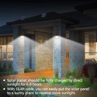 Farola Solar de 260lm, Luces de Calle Solares 12COB, impermeable, Sensor de Movimiento sensitive al Pir, lámparas de Jardín al Aire Libre, lámpara de pared - details 1