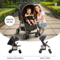 Asalvo Silla de Paseo Nova – Carrito de Bebé Ultraligero y Confortable, Capota Extensible, Fácil de Manejar y Plegado Compacto - details 1