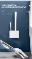 Cepillo De Baño Colgante Para Limpieza Del Inodoro Con Mango Largo Y Soporte De Silicona a Prueba De Agua Y Secado Rápido Cerdas Suaves Accesorios De Baño - details 9