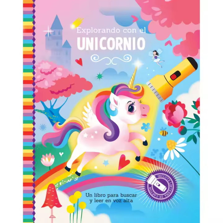 Explorando con el unicornio (libro con linterna) - 1