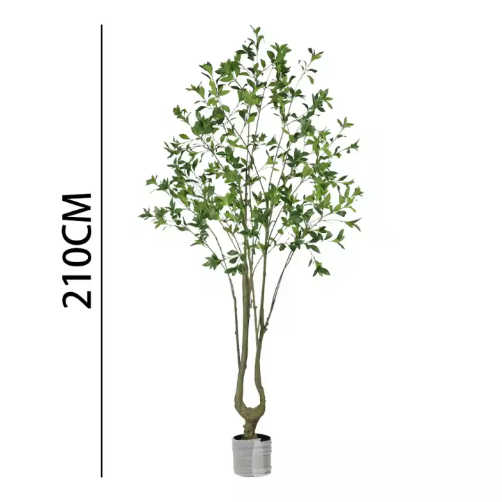 Poenia Arte Floral - Árbol de Laurel Artificial 210cm - REF 631429 - Decoración Realista - 1