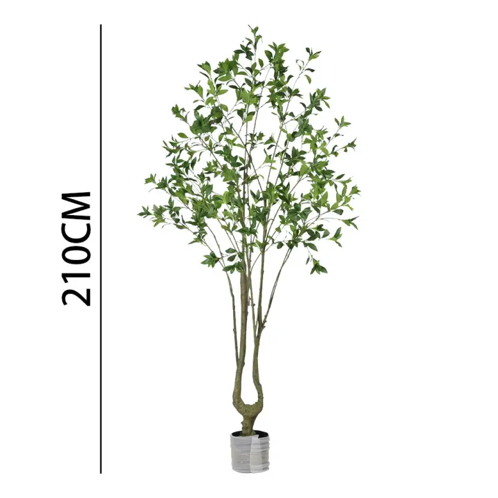 Poenia Arte Floral - Árbol de Laurel Artificial 210cm - REF 631429 - Decoración Realista - 1
