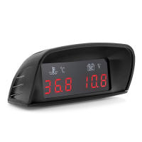 Gauge De Temperatura De Agua Digital + Sensor De Voltaje 10mm 2 En 1 Para Coche Camión Motocicleta Pantalla LCD 12V 24V - details 2