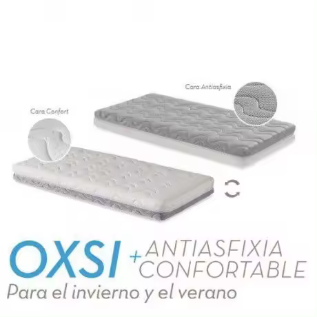 Ecus - Colchón de Cuna de Bebé 60x120 Transpirable - 1
