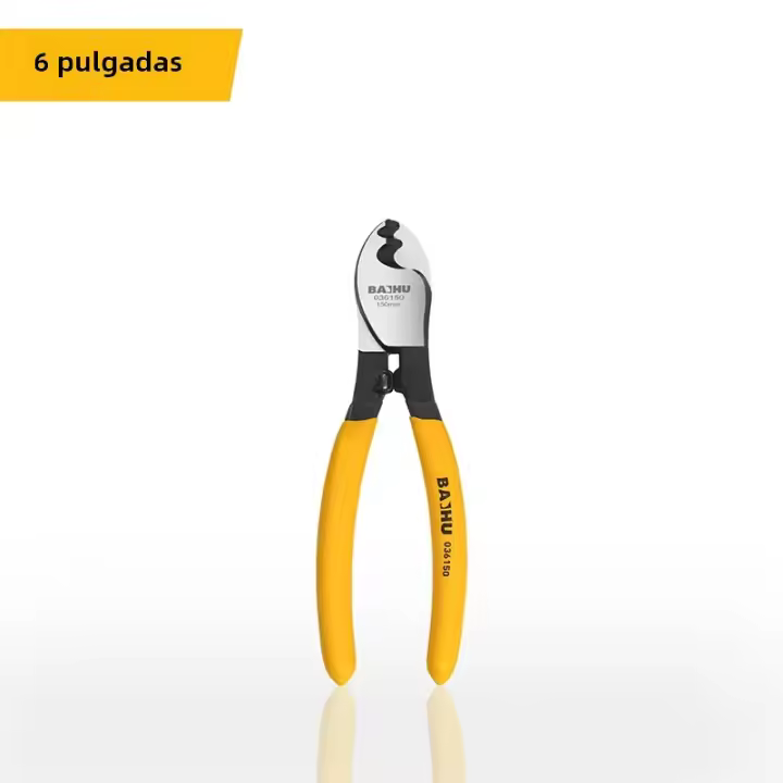 Tijeras De Cable Aisladas BAIHU 6/8/10 Pulgadas Herramientas Profesionales Para Electricistas Aislantes Antigolpes Desencapadores - 1