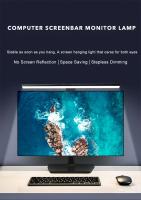 Lámpara De Escritorio LED Para Monitor USB Barra Colgante Luz De Lectura Para PC Laptop Oficina Estudio Iluminación De Escritorio 30CM 50CM - details 0