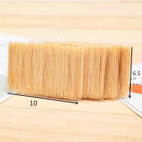 600PCS Palillos De Bambú Doble Cabeza Desechables Etiquetas De Frutas Bagged Para Hotel Restaurante Accesorio Decorativo Para Mesa - details 0