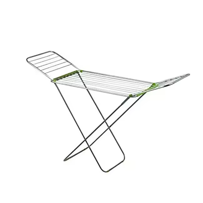 Tendedero de aluminio plegable extra fuerte 20 metros verde.176x55x92cm,estructura de alta resistencia portatil superficie maxima de secado - 1