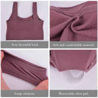 Sudadera Deportiva Transpirable Para Mujer Sin Costuras Anti-Sudoración Yoga Shockproof Top De Gimnasio Push up Fitness - details 9