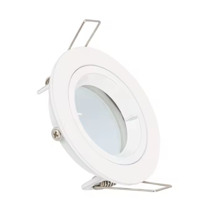 Ledkia Aro Downlight Circular Blanco para Bombilla LED GU10 / GU5.3 Corte Ø 65 mm  Blanco - 1