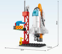 Bloques De Construcción DIY De Lanzamiento De Rocket Saturno V Modelo Técnico Para Niños Juguetes Educativos Regalo De Cumpleaños Para Chicos - details 2
