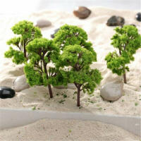 10 Piezas De Árboles De Modelo Decoración 4CM Escenario De Ferrocarril Para Dioramas Decoración De Escala Para Sala De Estar Cocina De Casa - details 1