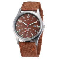 Reloj De Cuarzo Para Hombre Negro Con Correa De Nylon Militar Deportiva Moda Cuadro De Numeros Arábigos Clavija De Hebilla - details 23