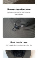 Gorro De Pesca Estilo Vaquero Dual Propósito Para Protección Solar Y Estilo Ideal Para Caminar Ciclar Y Playa Material De Poliéster Unisex - details 3