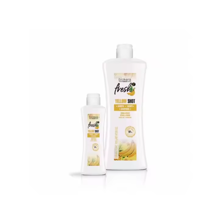 Salerm Champú Reparador Biokera Fresh Yellow Shot 300 Ml - 1