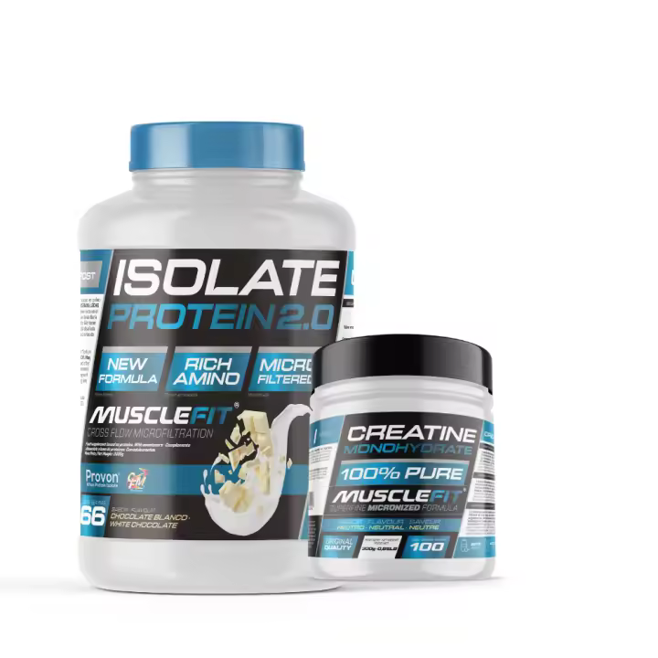 Pack Proteina ISO 2000g + Creatina 300g - Musclefit  MuscleCult  Aumento Muscular - 1