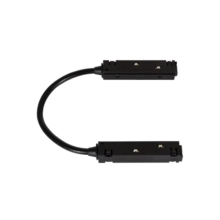Ledkia Conector Latiguillo Esquina para Carril Magnético 20mm Negro - 1