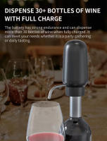 Decantador De Vino Automático Recargable Aerator Dispensador Eléctrico Con Botón Unico Para Whiskey Y Licor Accesorios De Bar Para Fiestas - details 5