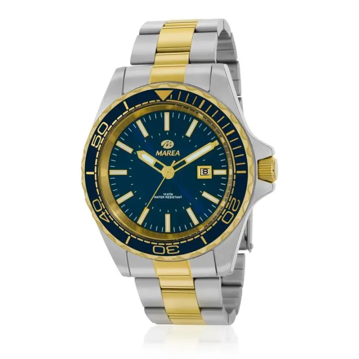 Reloj Marea Hombre B36181/5 Bicolor Plateado Dorado - 1