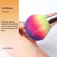 Brocha De Polvo Dorado Profesional Para Arte De Uñas Y Maquillaje Grande Herramienta De Cosméticos Para Rostro - details 3