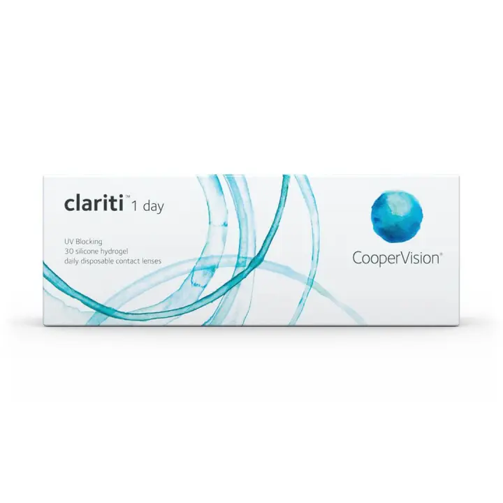 Coopervision Clariti 1 Day - Lentes de Contacto Diarias - Hidrogel de Silicona - Salud Ocular - 1