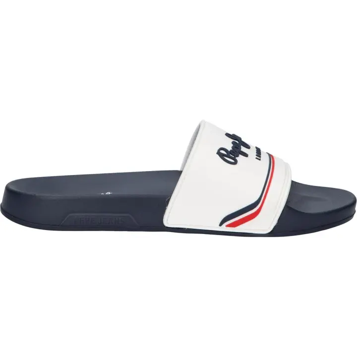 Sandalias de Hombre pepe jeans PMS70160 SLIDER ORIGIN M 800WHITE - 1