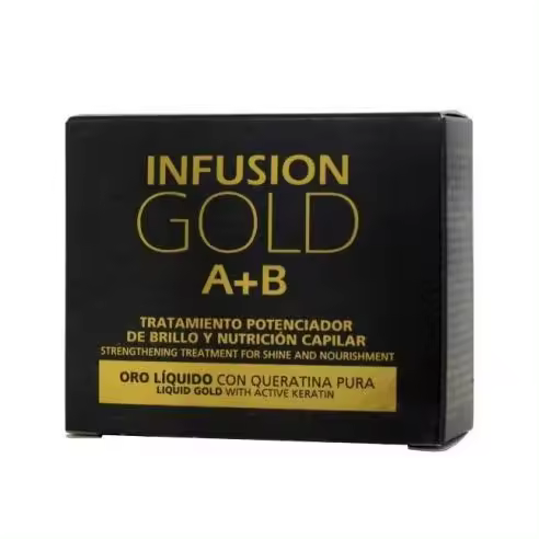 Tahe Tratamiento potenciador de brillo y nutrición capilar Infusion A+B Gold 2x10ml - 1