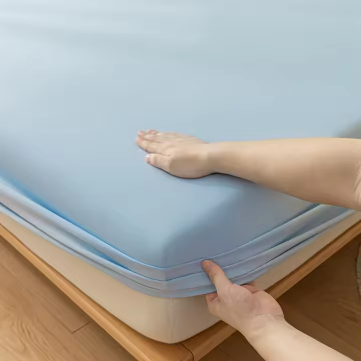 Sábana De Lujo Para Doble Cama 2 Personas Funda De Sábanas Elástica Cubierta De Sábanas Para Cama Queen King 120/150/180/220x200 Linen De Adultos - 1