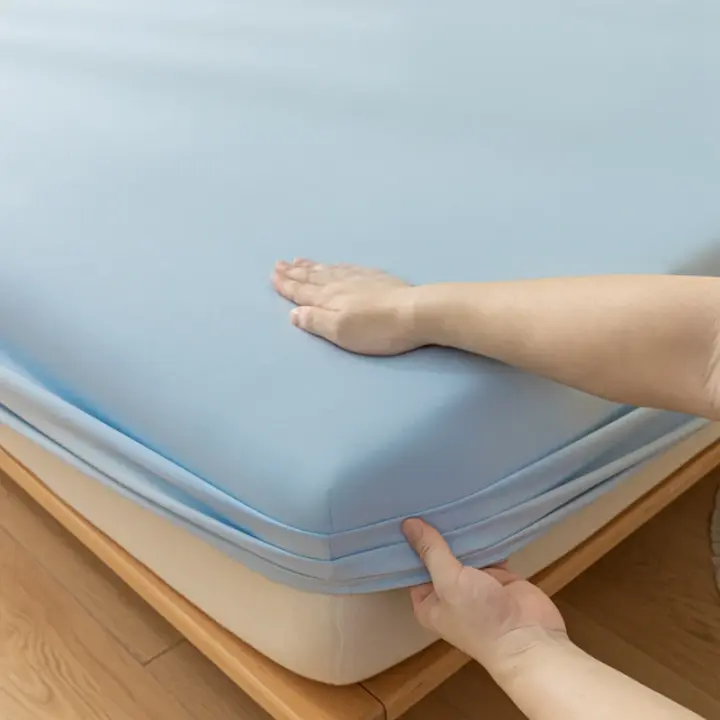 Sábana De Lujo Para Doble Cama 2 Personas Funda De Sábanas Elástica Cubierta De Sábanas Para Cama Queen King 120/150/180/220x200 Linen De Adultos - 1