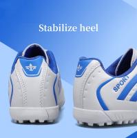 Zapatillas De Fútbol Para Niños Y Niñas TF Original De Cuero Ligero Antideslizante Verdes Para Exteriores Y Futsal - details 5